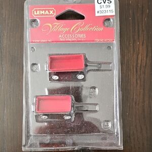 Lemax Village Collection Red Mini Wagons Christmas Village